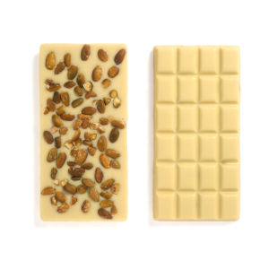 Tavoletta di Cioccolato Bianco e Pistacchi Tostati 100g